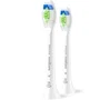 Philips Cabezal de Recambio Sonicare Optimal White W2 HX6062/87 - Pack 2 uds, Elimina Manchas y Placa, Compatible con Mangos de Clic